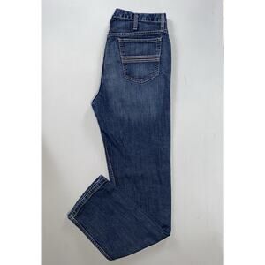 Cinch MB98034007 Silver Label 5-Pocket Straight Stretch Denim Jeans. Men's 33X34